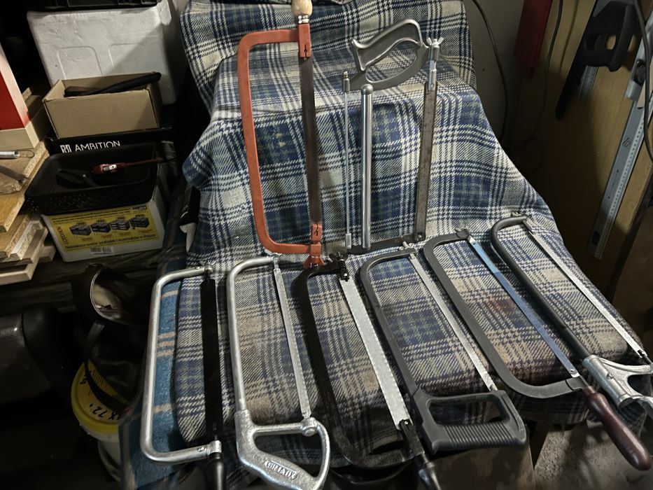 Stare piłki do metalu z brzeszczotami