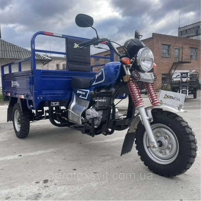 Трицикл вантажний DOZER Model 200 бензиновий ДОЗЕР доставка під двір