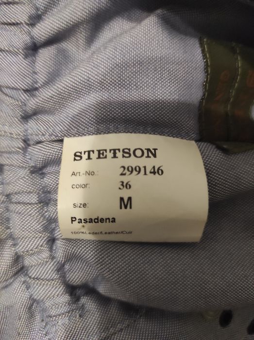 Кепка шкіряна  Stetson