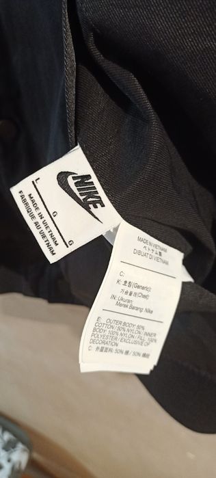 Kurtka dwustronna Nike  Unisex Czarno/ Biała Roz. L