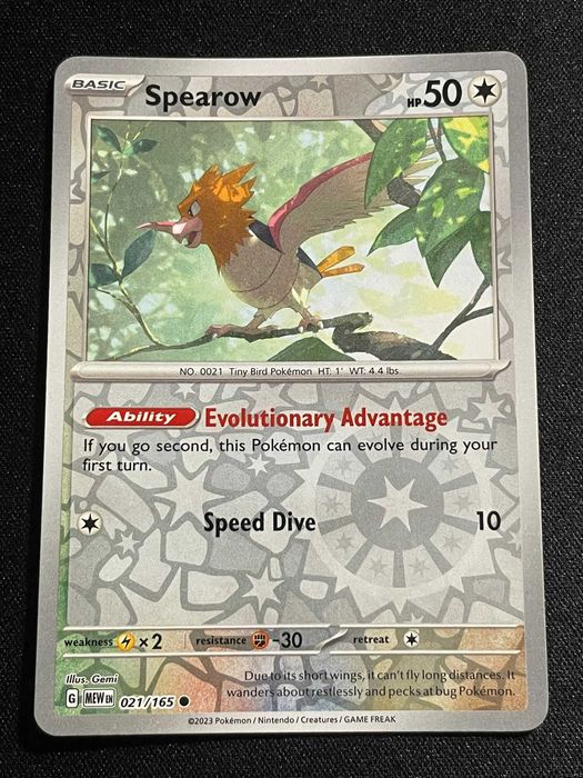 Carta Pokémon 151 Spearow 21/165