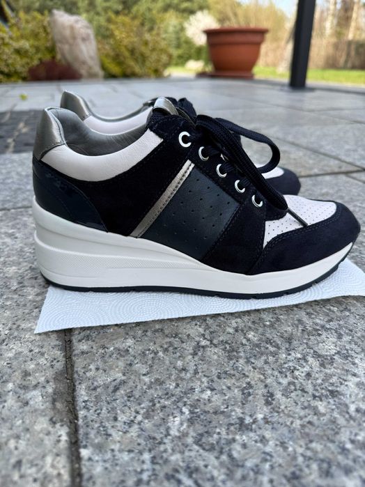 Buty sneakersy damskie_skóra_Geox_rozmiar 37