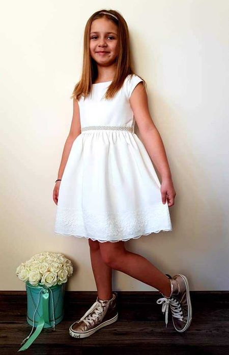 Sukienka elegancka. Komunia, Chrzest, Wesele r.116