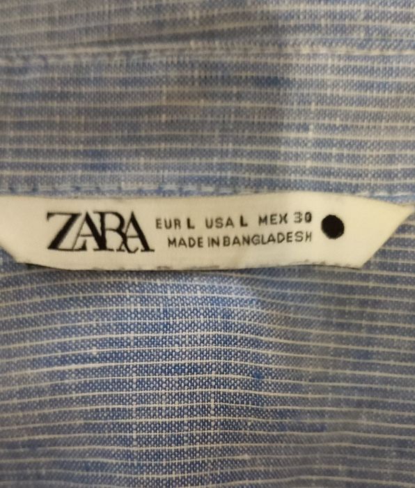 Рубашка   женская zara лён