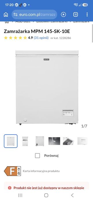 Zamrażarka MPM 145-SK-10E