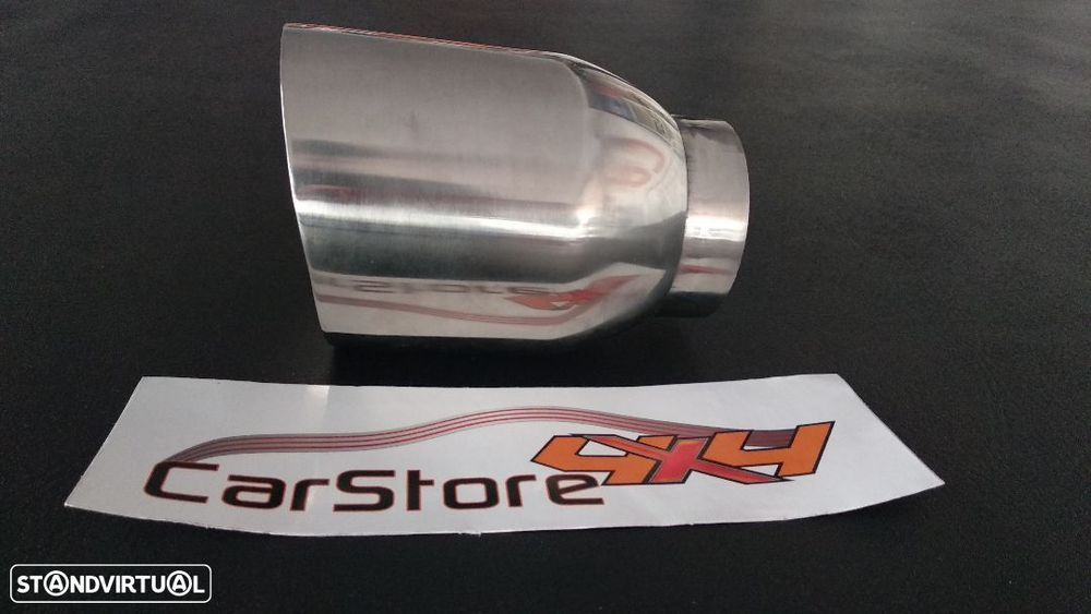 Ponteira de escape Inox 115mm em corte