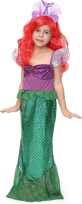 Kostium Księżniczki Syrenki dla Dziewczynki Rozmiar 3-4 Lata