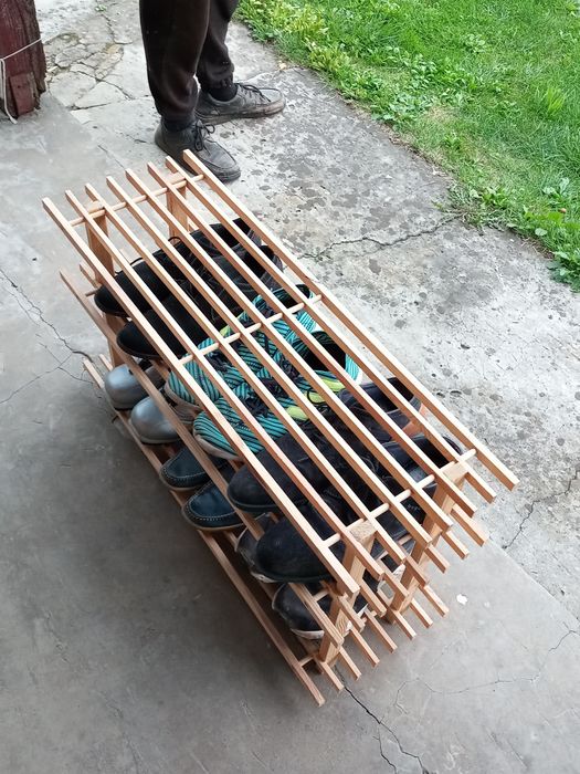 Regał półka na 10 par buty szafka drewniana