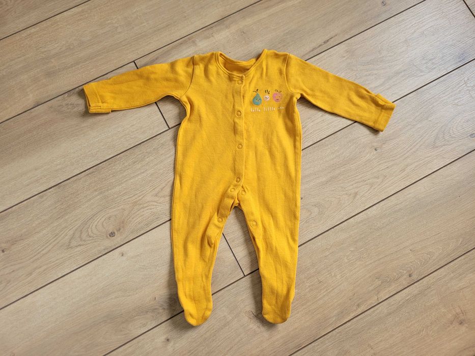 Pajace 2szt niemowlęce 62 0-3 noworodek piżama śpiochy 2pak unisex
