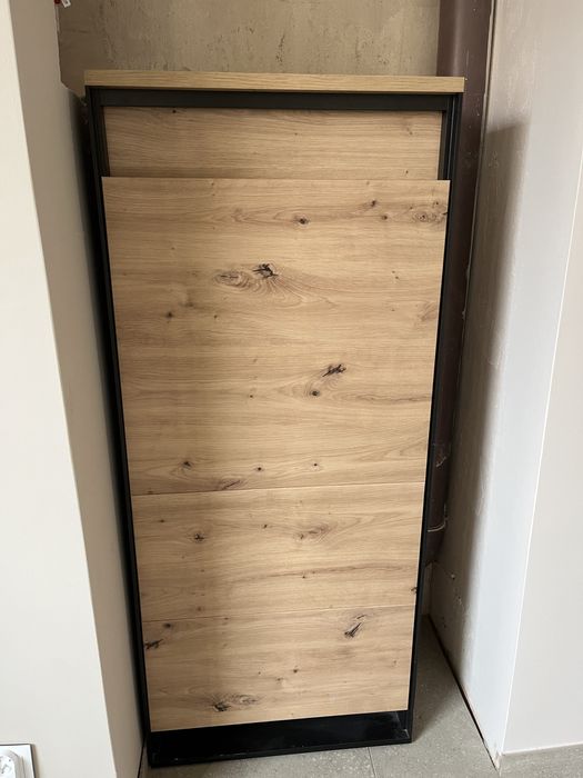 Komplet mebli QUANT – 2 regały, szafa, RTV | industrialne