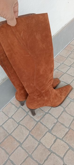 Botas camurça t38 como novas