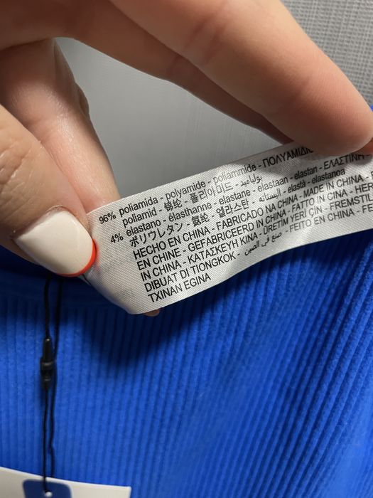 Комбінезон zara в рубчик синій, розсір M-L