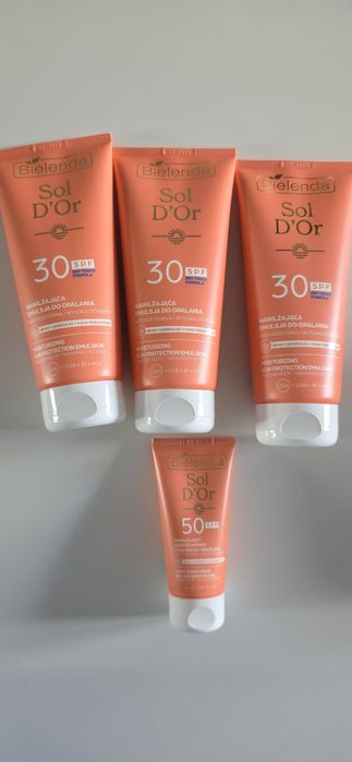 Sol D'Or nawilżająca emulsja do opalania 30 spf krem ochronny 50 SPF
