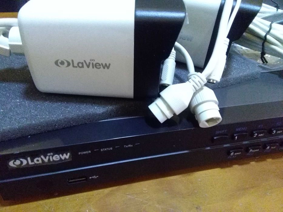NVR 8ch ,4k LAVIEW e 2 camaras de 2,1 mpx -POE