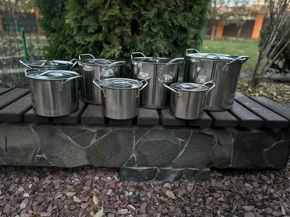 ℹ️ Набор кастрюль 7️⃣шт. Кухонная утварь. Набір кастрюль. Набор посуды