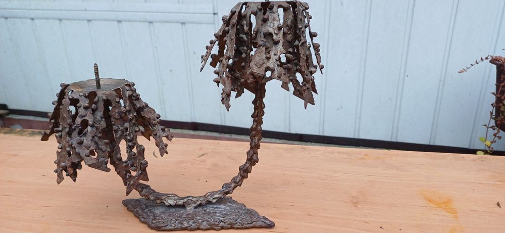 Świecznik  z mosiądzu