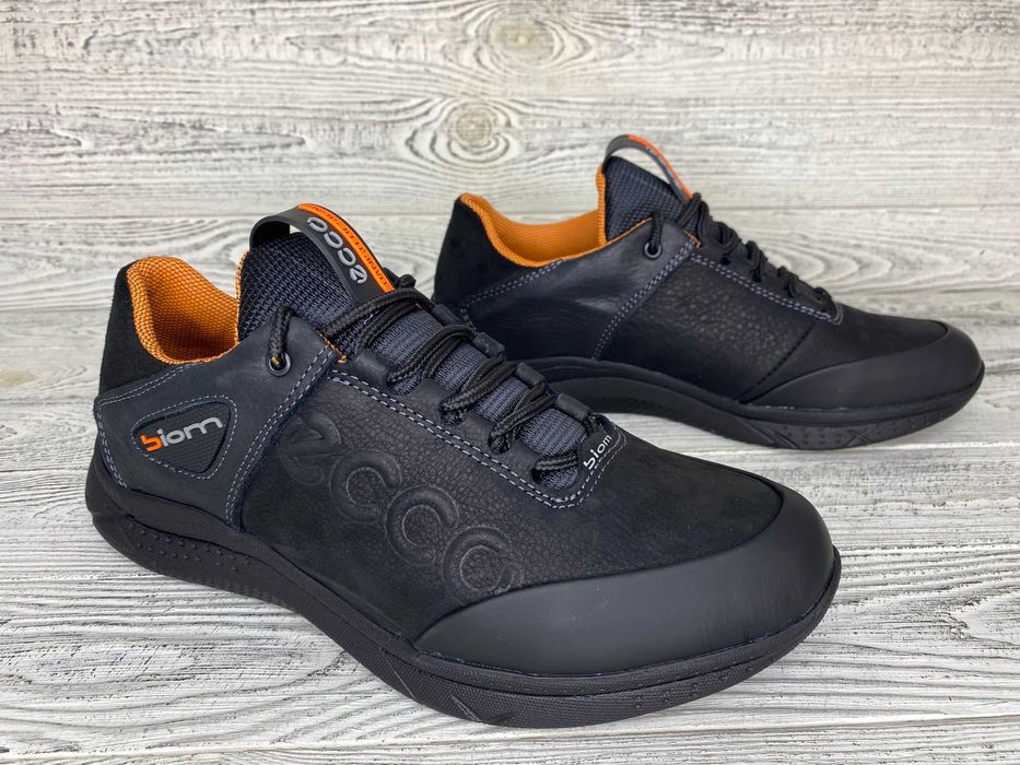 Чоловічі шкіряні полуспортивні туфлі кросівки Ecco розмір 40-45 Шкіра!