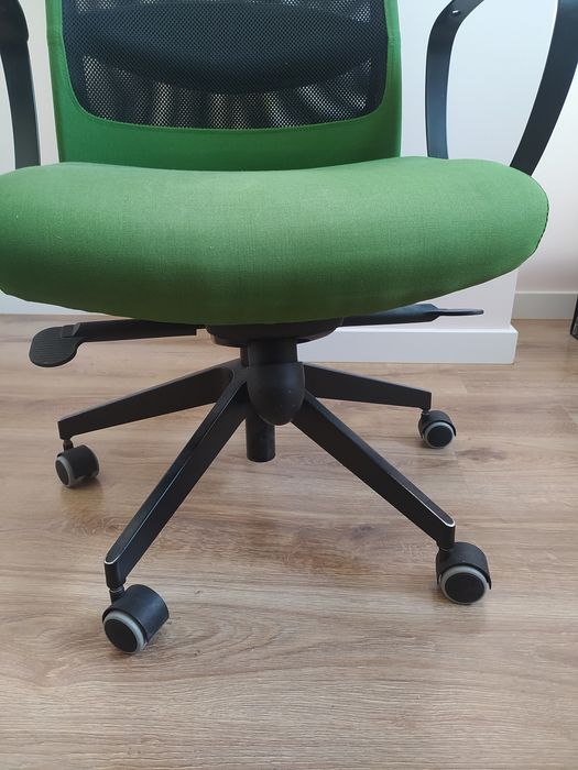 Krzesło biurowe ikea zielone