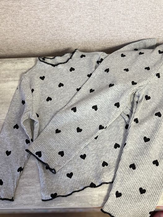 Легкий комплект у рубчик,лосини і лонгслів 92р