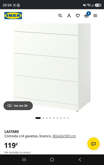 Comoda ikea 4 gavetas