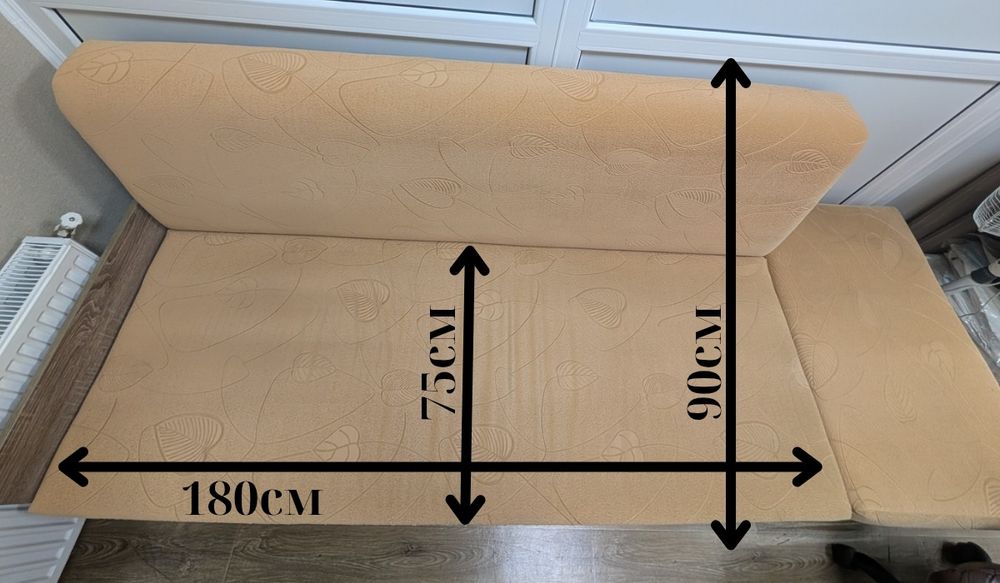 Диван не розкладний, з нішею