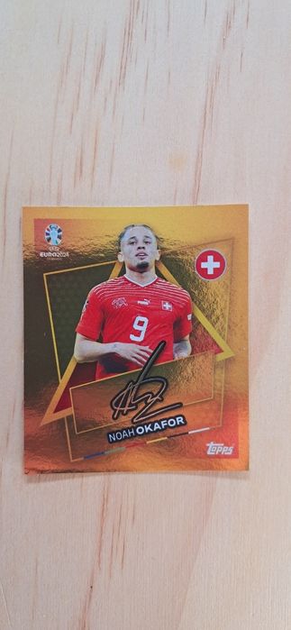 Cromo futebol de Noah Okafor(Euro 2024)da Panini