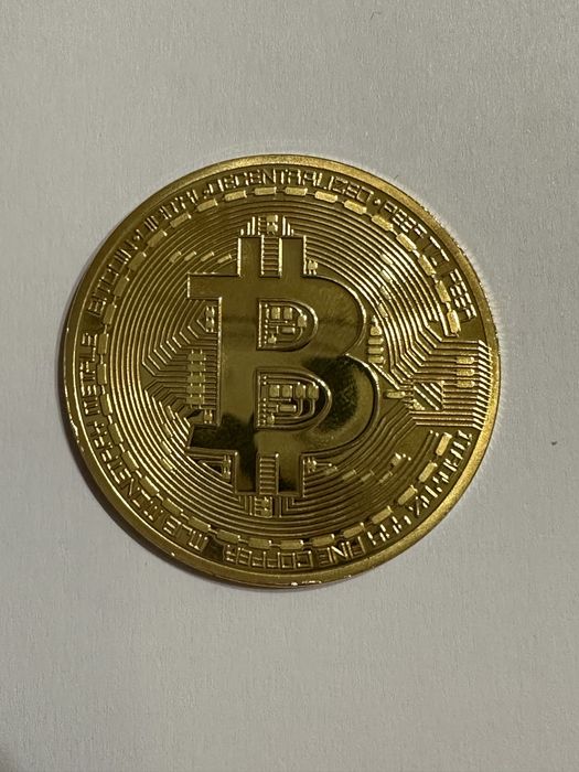 Сувенірна монета Bitcoin