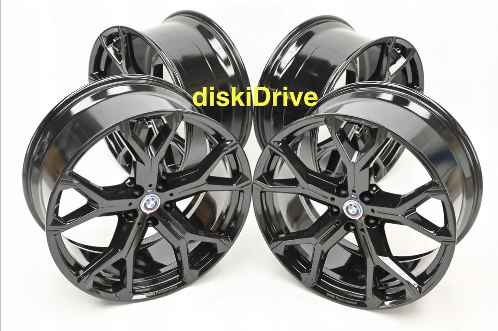 черные диски 741M стиль R20 21 22 на BMW X5 g05 X6 g06 X7 g07 X5M X6M X7M X3 g01 g45 X4 g02 X2 u10 X1 u11 так же на X5 f15 X6 f16