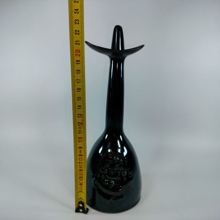 Butelka Karafka Czarna Ceramika