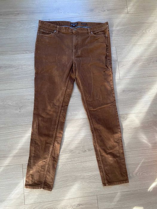Spodnie sztruks Michael Kors brązowe 38/34 stan bardzo dobry