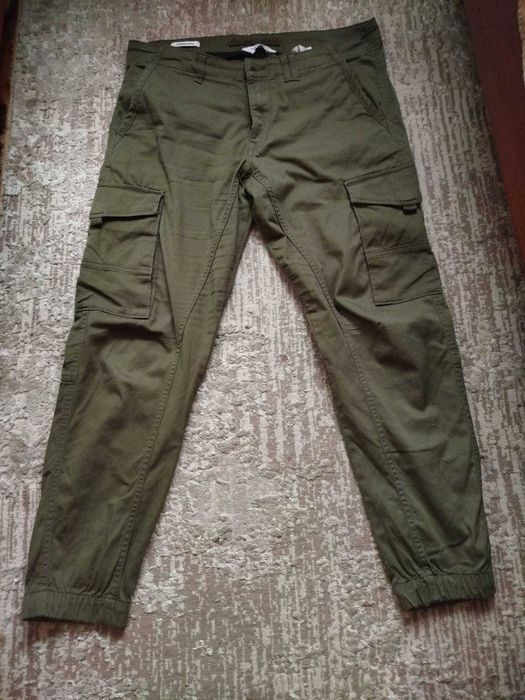 Штани Jack & Jones джогери хакі штани military карго тактичні штани