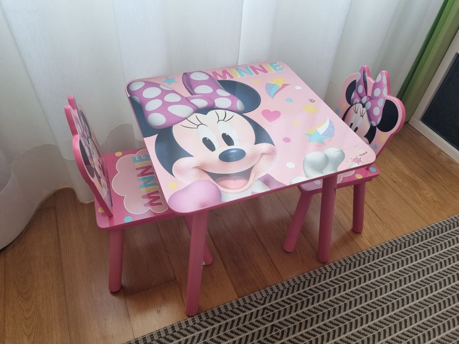 Minnie set de mesa e 2 cadeiras