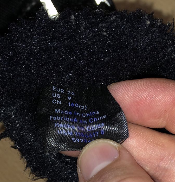 Зимние детские водонепроницаемые утепленные ботинки(сапожки) H&M 26р