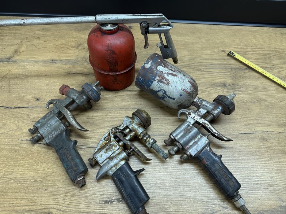 Zestaw pistoletów lakierniczych + ropownica