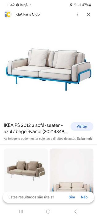 Sofá 3 lugares Ikea PS 2012