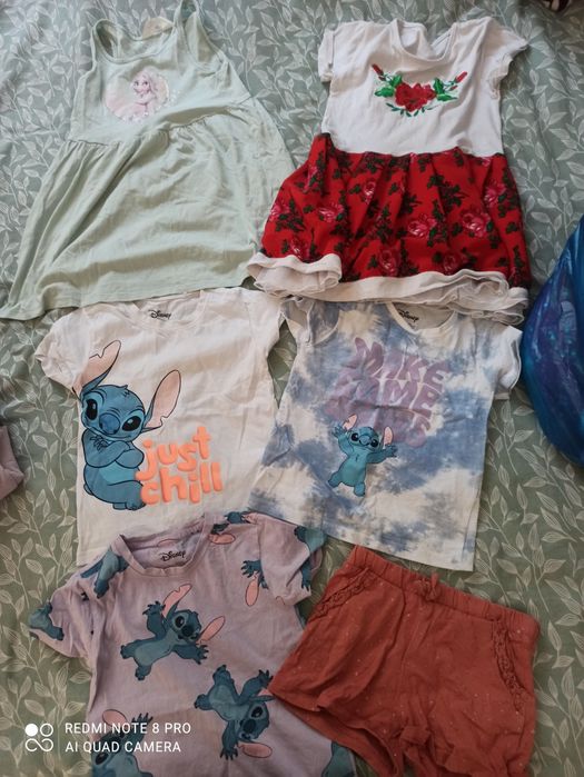 Zestaw ubrań paka paczka ubrania dla dziewczynki od 104 do 116