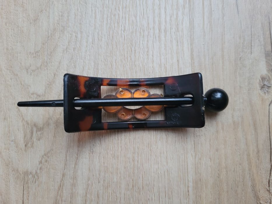 Spinka do koka klamra ze szpilką kwiat