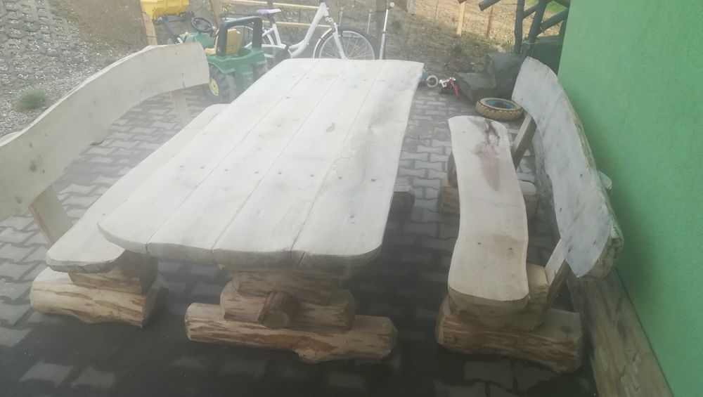 Zestaw mebli ogrodowych dąb