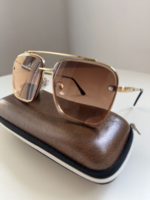 Okulary Dita mach six grand  cartier versace brazowe bez logo