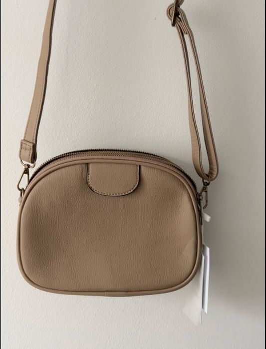 Torebka beżowa/brązowa listonoszka D.Cristina