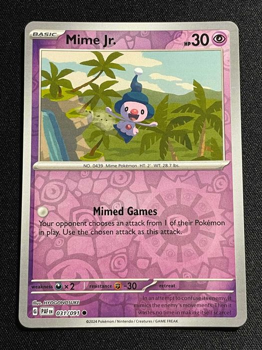 Carta Pokémon Mr Mime Jr 31/91 Paldean Fates