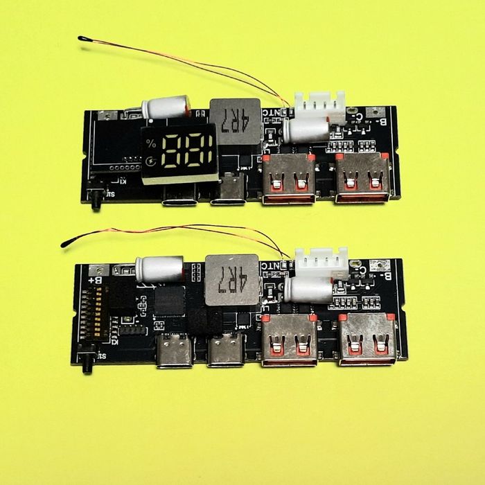 Два type-c плата зарядки повербанку Fast Charge 5S/4S 100W 3S