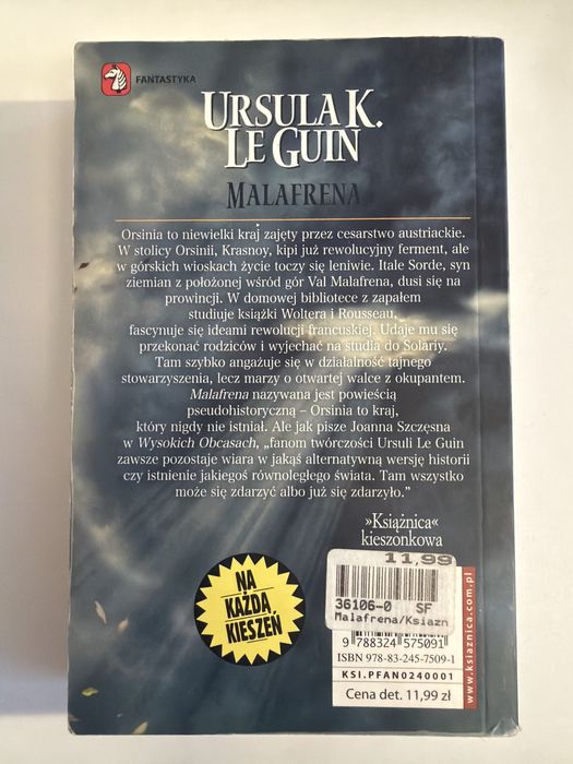 Malafrena - Ursula K. Le Guin