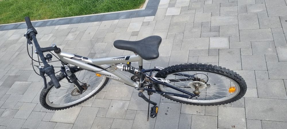 Rower Horizon crazy 26" srebrny z amortyzatorem
