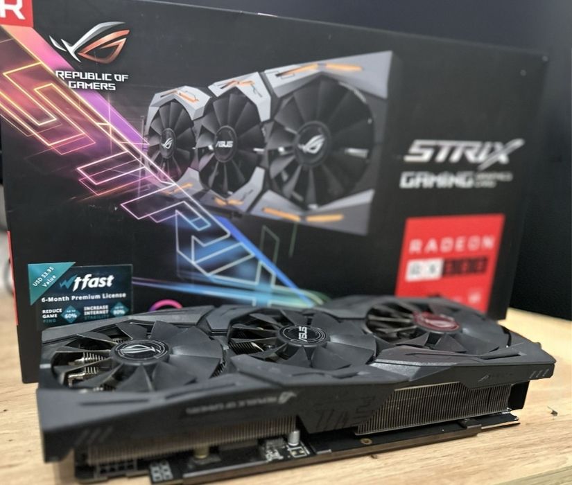 Топовая Asus ROG STRIX RX 580 8-GB Магазин CompiC