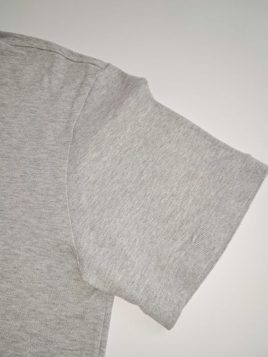 Мужское серое поло LACOSTE S-M