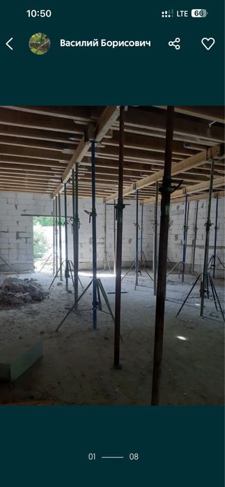 оренда опалубки.Горизонтальной опалубки.Колони..Проф опалубка