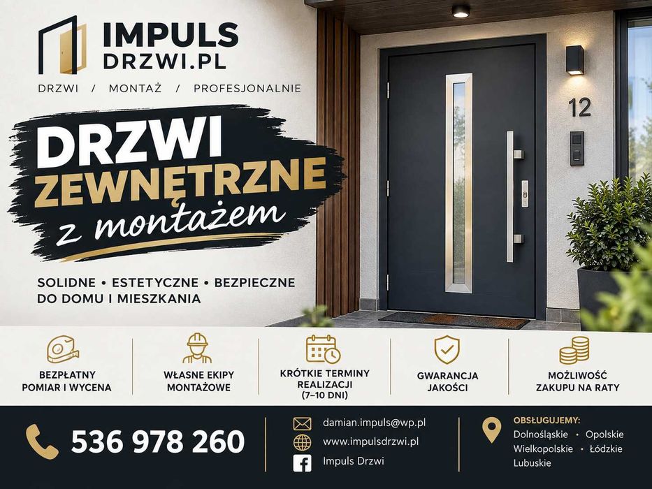 Drzwi zewnętrzne!! MONTAŻ GRATIS!!