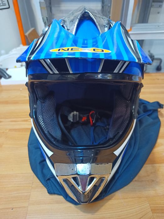Capacete estilo motocross, para mota bicicleta ou trotinetes