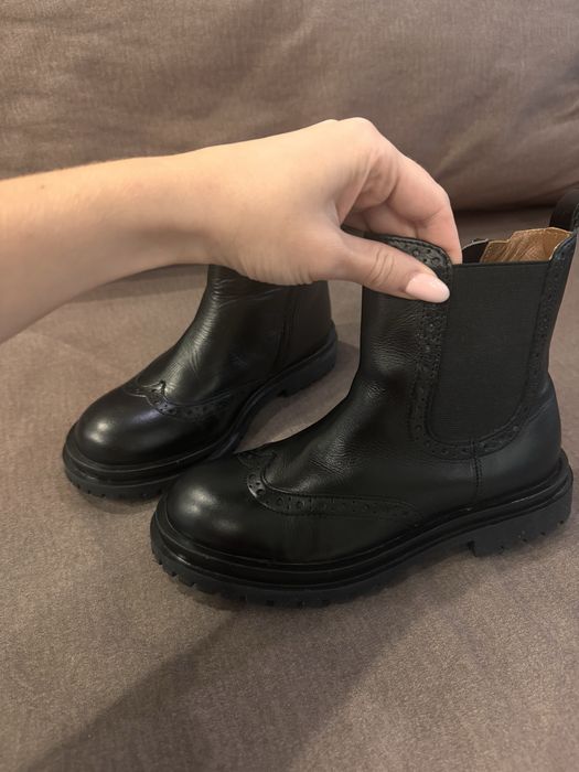 Продам ботинки кожа zara